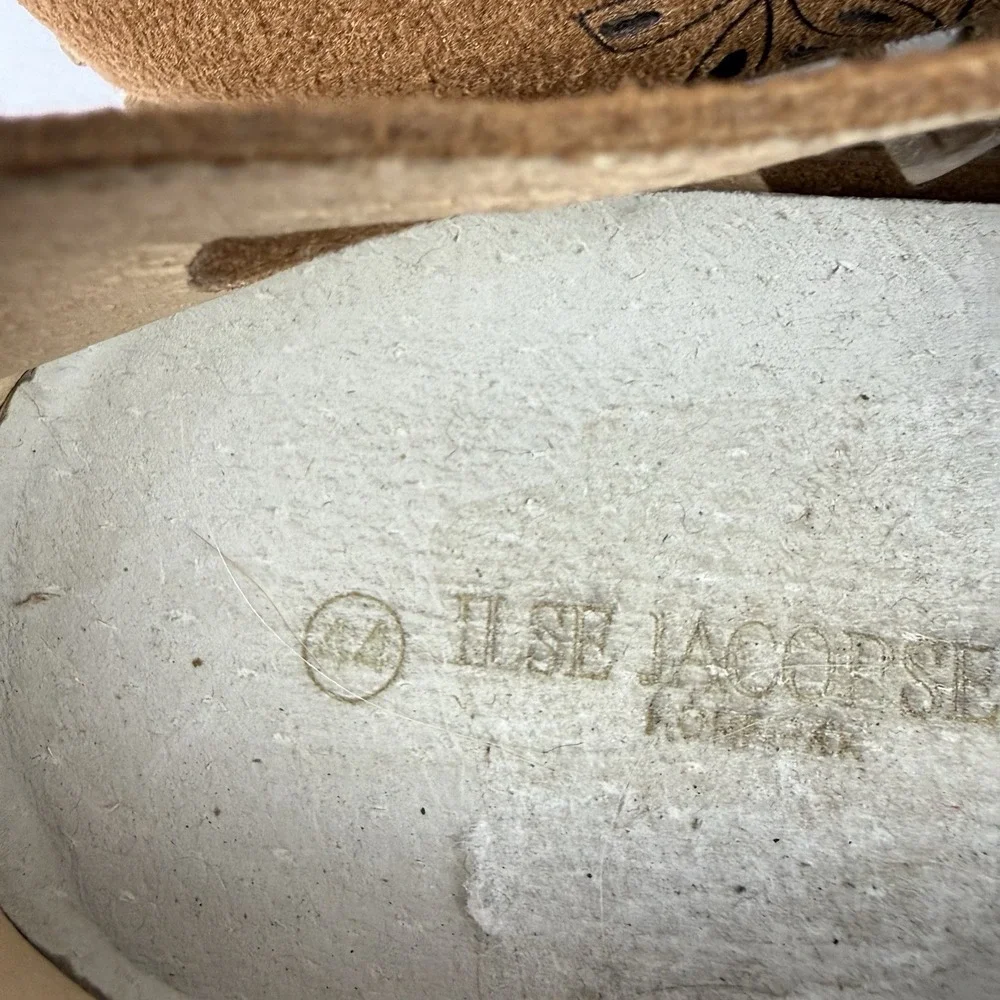 Ilse Jacobsen Mens Tulip Shoes 44 Brown‎ Cashew Perforated Slip On Comfort